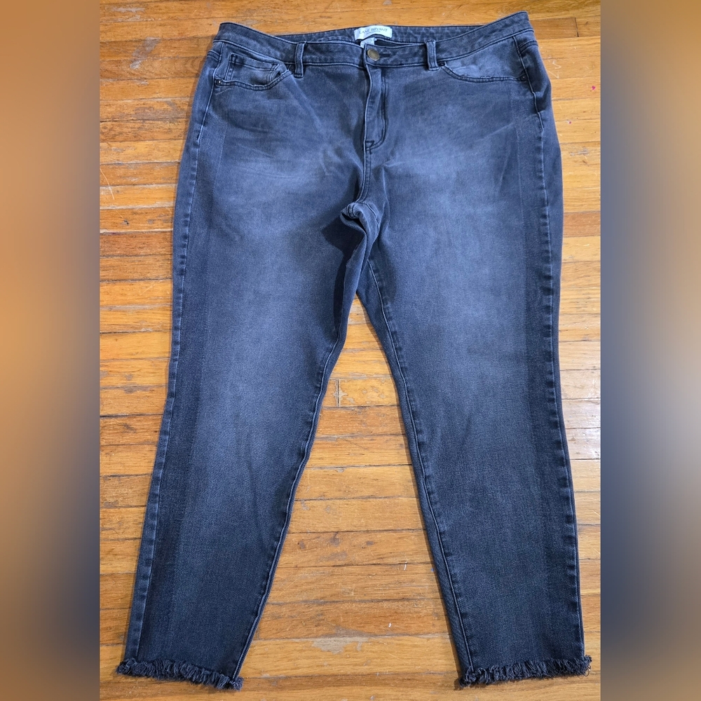 Lane Bryant Gray / Light Black Skinny Jeans Sleek and Versatile 20R